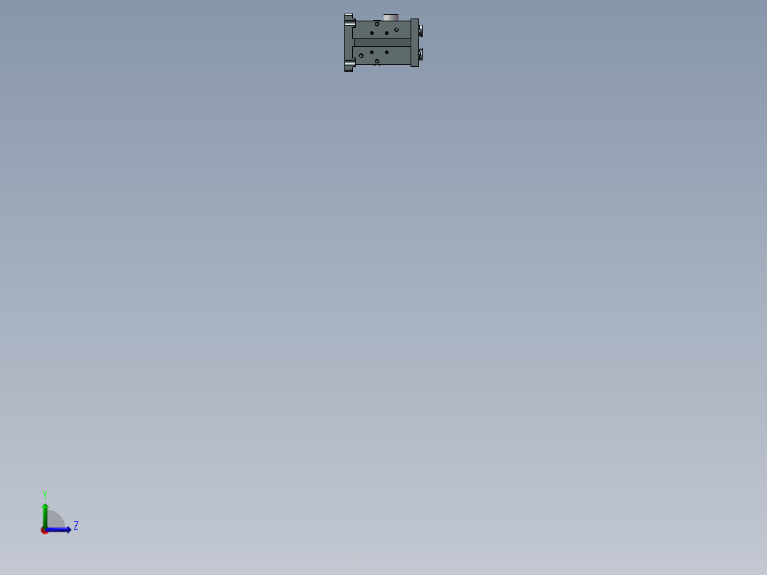 夹具三维装配体左视图