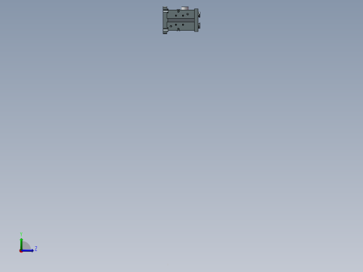 夹具三维装配体左视缩略图