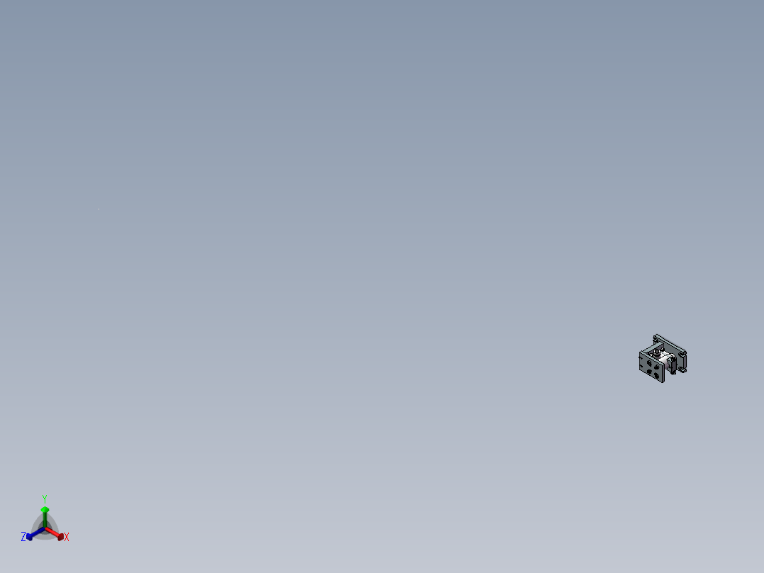 夹具三维装配体正等轴测图