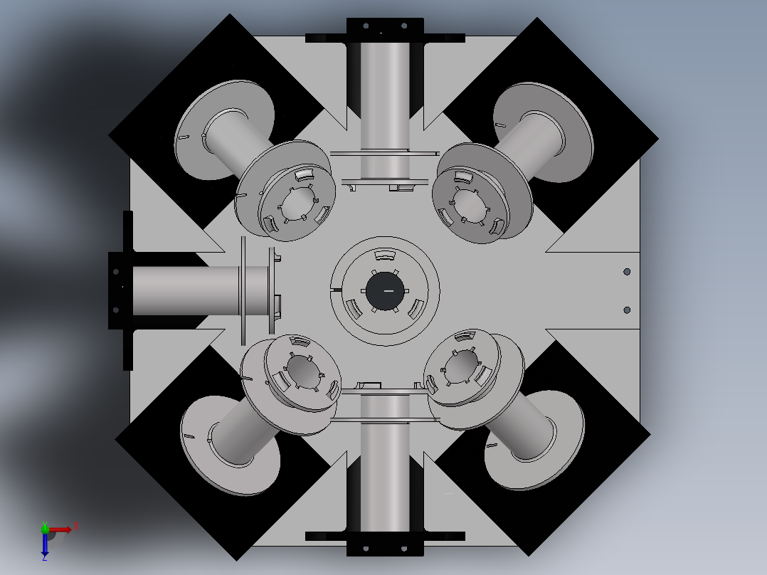 眼科装配体1 (2)俯视图