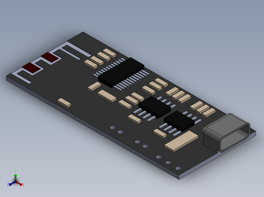 MH-M38蓝牙扩音器正等轴测图