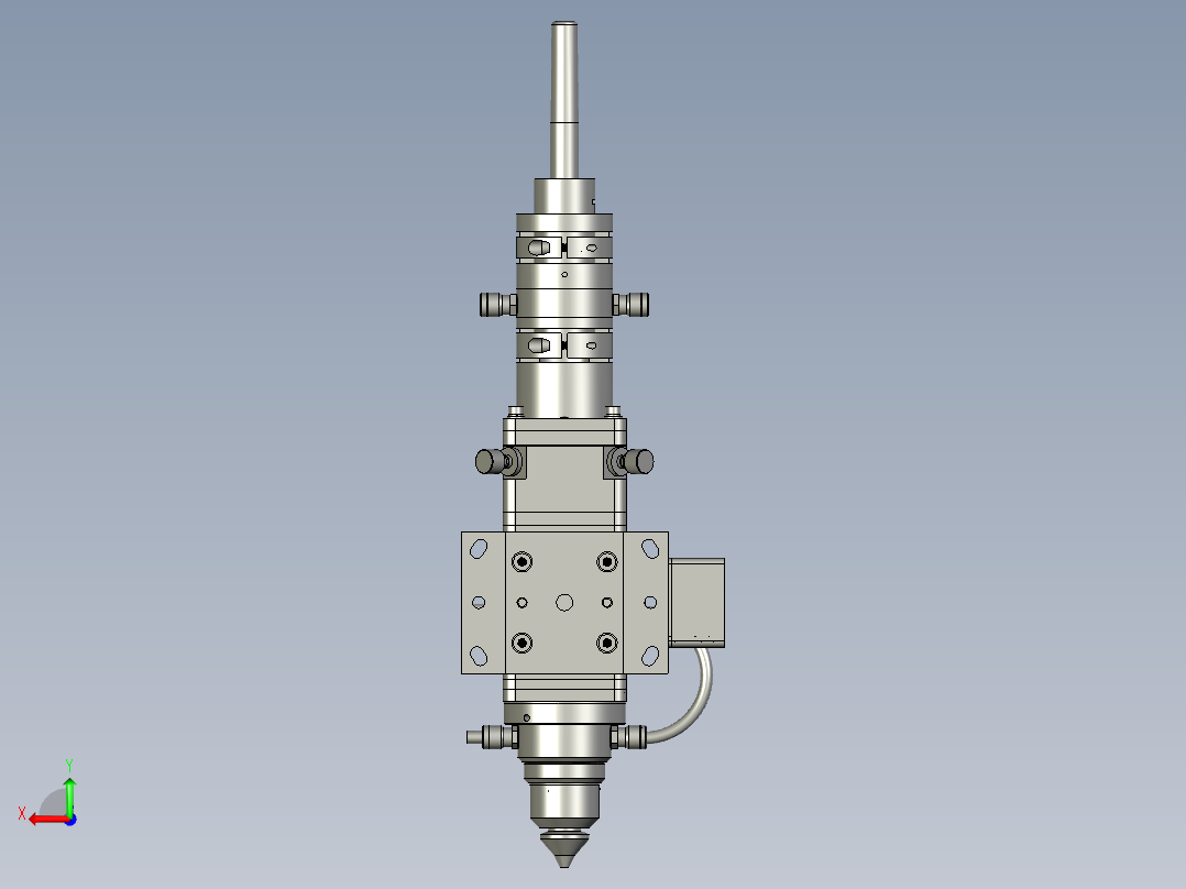 HZ022-光纤激光切割头后视图
