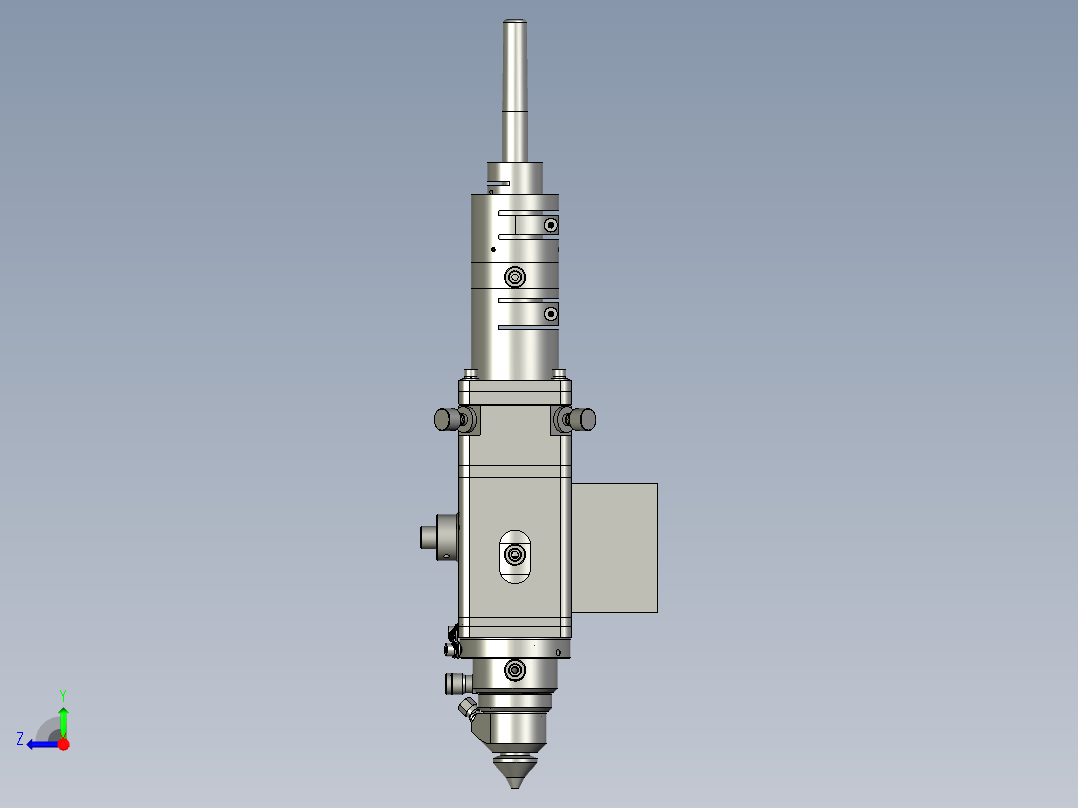 HZ022-光纤激光切割头右视图