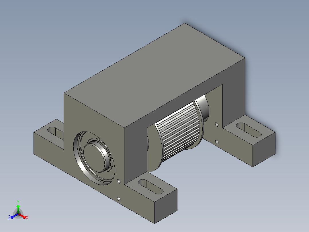 同步带轮轴座装配体XG1