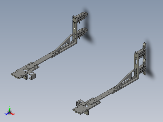 反向下料双夹爪正等轴测缩略图