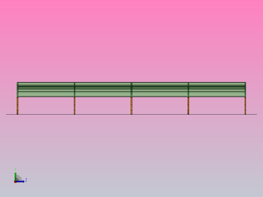 停车棚左视缩略图