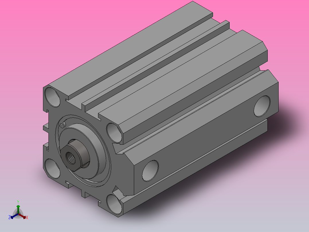 SDA超薄气缸系列SDA 32×60主视图