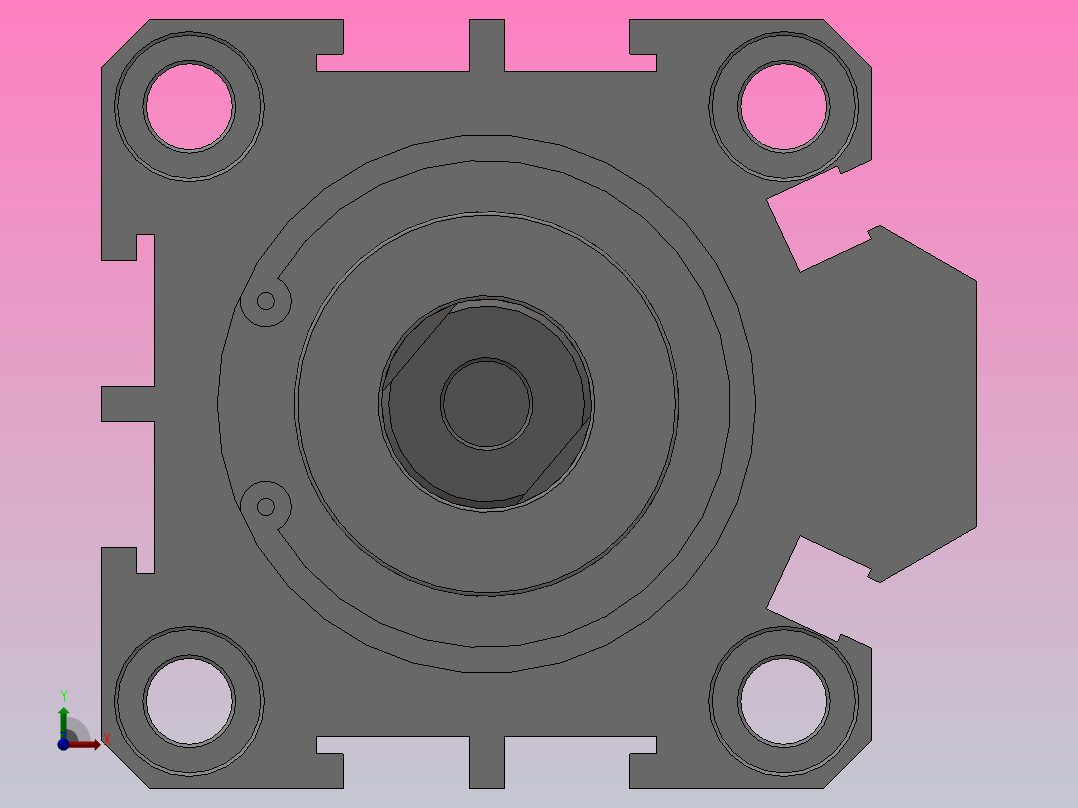 SDA超薄气缸系列SDA 32×60前视图