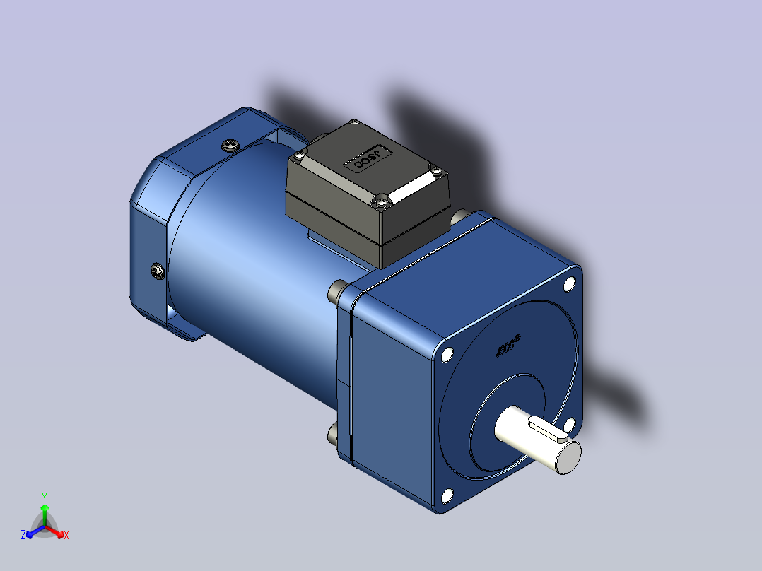 精研YS标准电机 200ys01-18正等轴测图