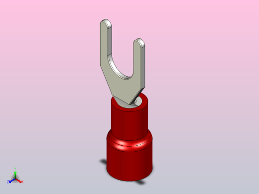 接线端子insulated-spade-terminals-red-1 1 STP正等轴测缩略图
