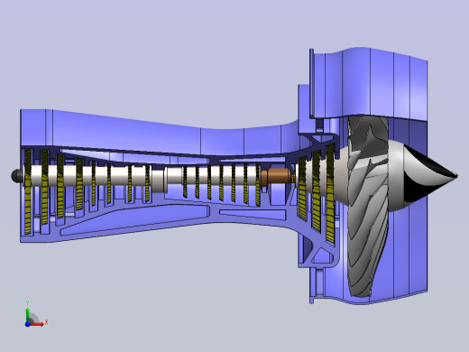 燃气轮机发动机 sw21前视缩略图