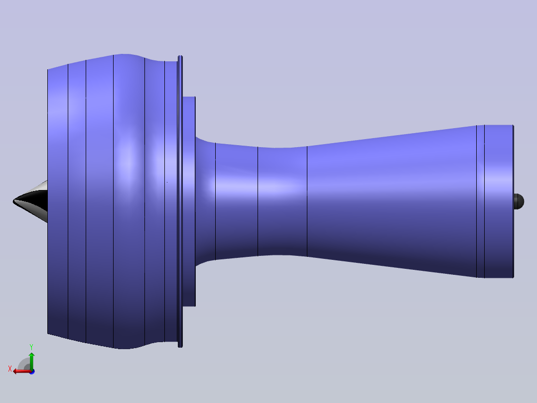 燃气轮机发动机 sw21后视图