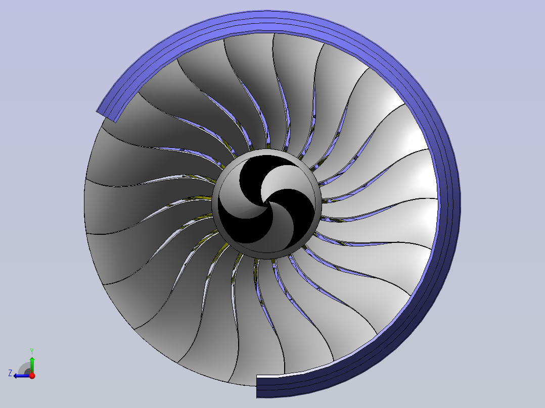 燃气轮机发动机 sw21右视图