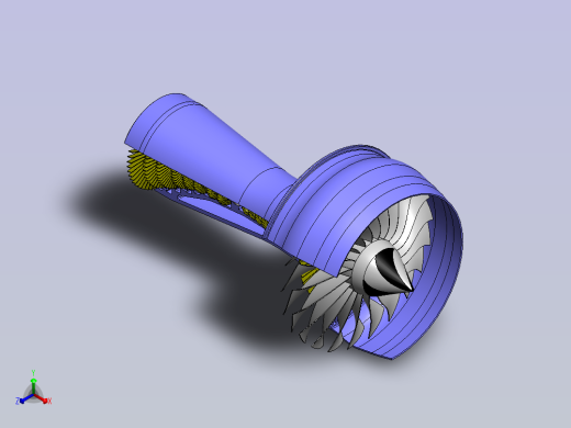 燃气轮机发动机 sw21正等轴测缩略图