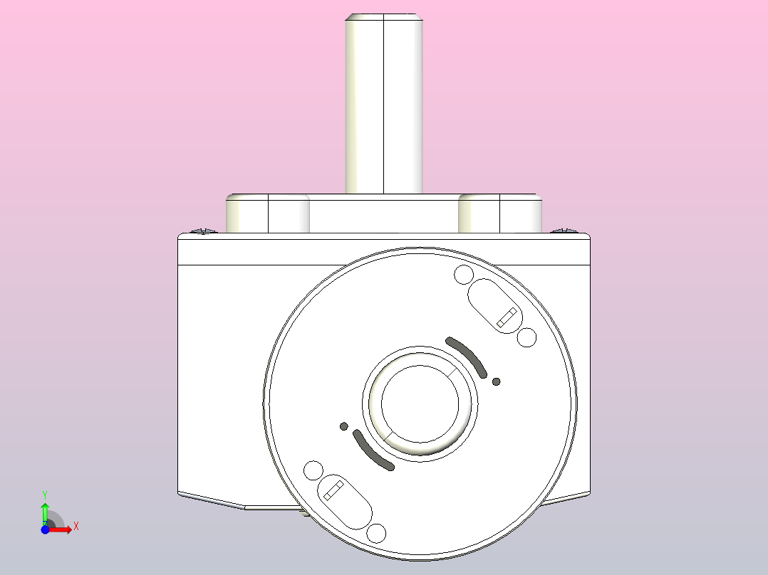 JGY-370DC马达[JGY-370-600K]减速电机前视图