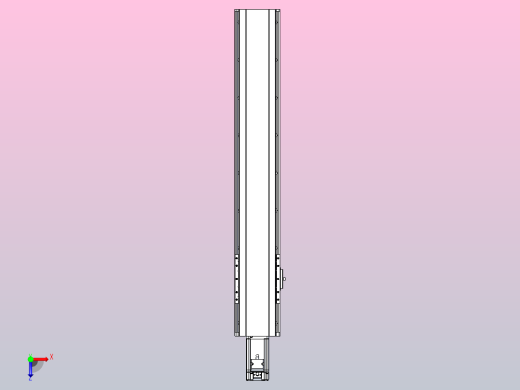 日规模组半封闭丝杆TPA-HNR-120D-1610C-L600-M-C-P40-N3俯视缩略图