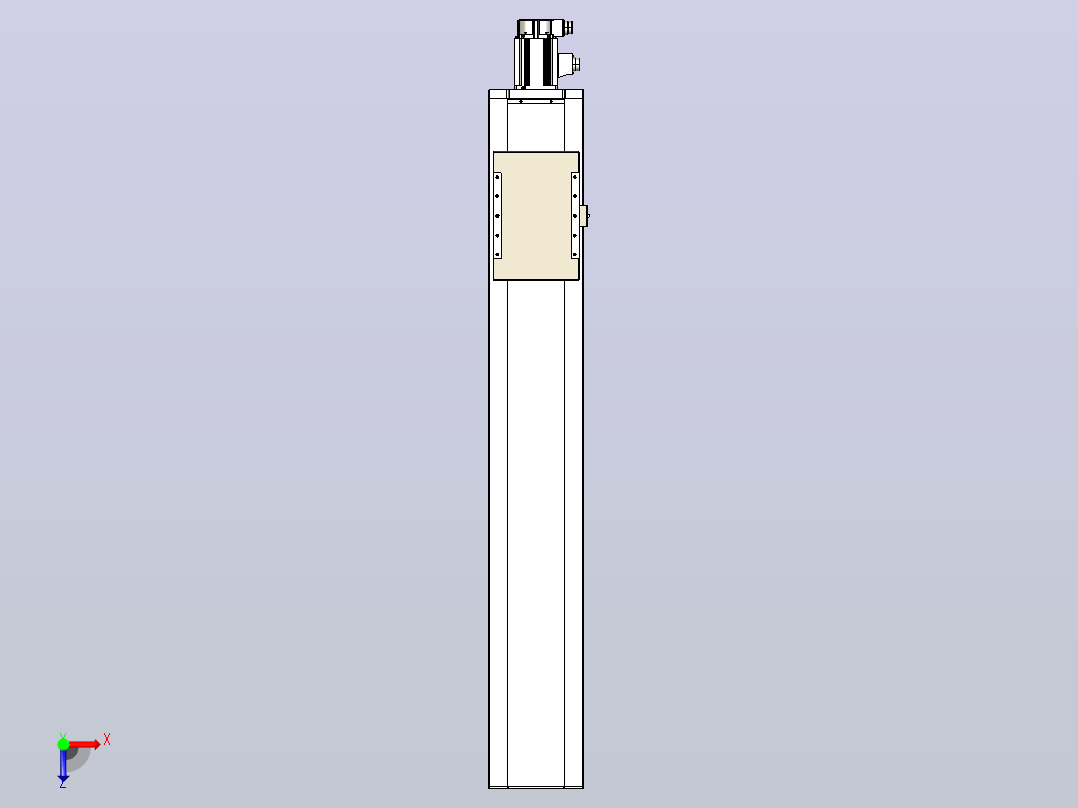 滚珠丝杠直线轴带导轨全封闭TPA-HCR-220D-3210C-L1150-M-Y-P1K-N3俯视图