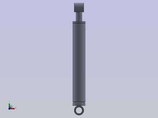 前后安装眼的70x40x403mm焊接式液压缸。前视缩略图