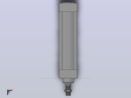 SU标准复动型气缸SU50×150-S--CS1U俯视缩略图