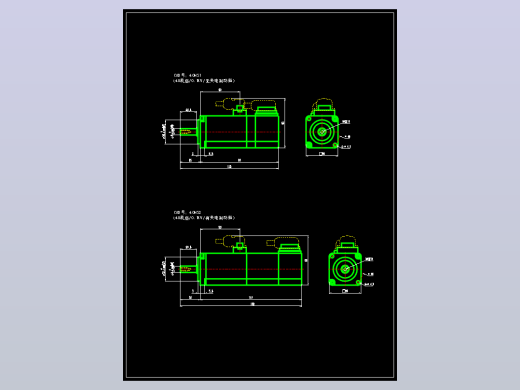 JSCC精研伺服电机CAD 40MS1 40MS2