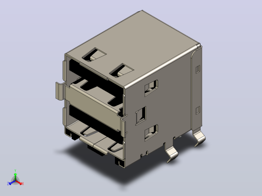 A型双USB 2.0连接器