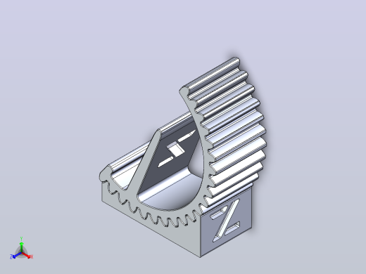 适合3D打印的齿轮手机支架