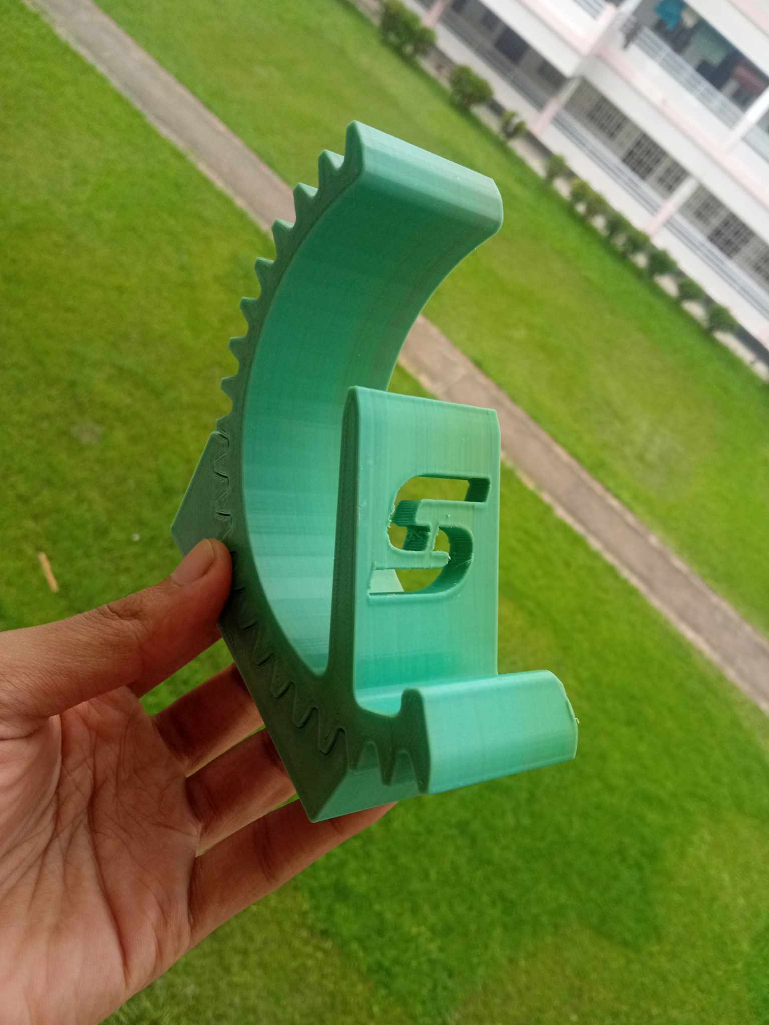 适合3D打印的齿轮手机支架