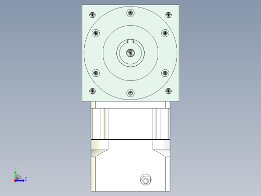 PW140双轴 PGH115-L1 24-95-115-M6 转向器PW140 双轴输出 带115斜齿减速机左视缩略图