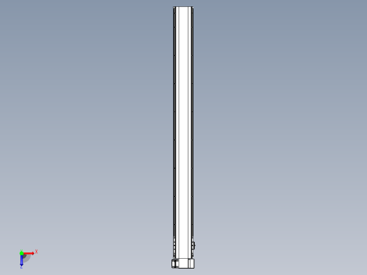 皮带直线轴半封闭可选导轨TPA-HNB-140D-120-L1550-RP-C-P40-N3俯视缩略图