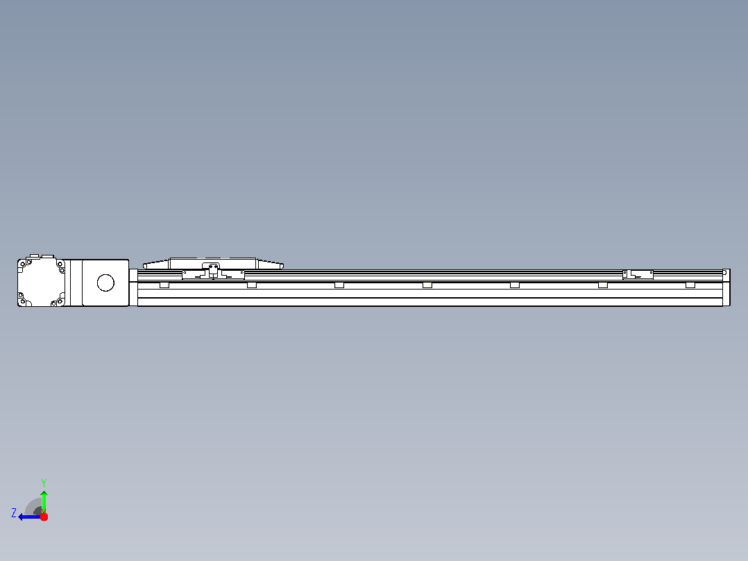 机器人皮带驱动直线轴TPA-GCB-150-P80-L700-QL-M75-N3右视图
