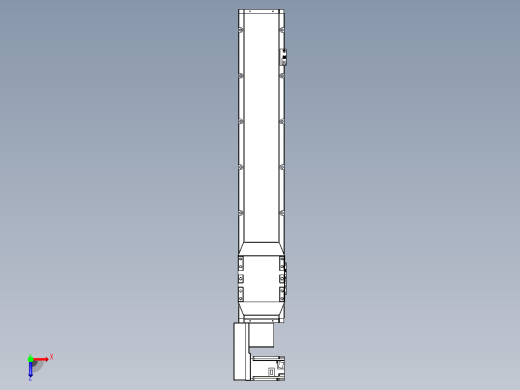 机器人皮带驱动直线轴TPA-GCB-150-P80-L700-QL-M75-N3俯视缩略图