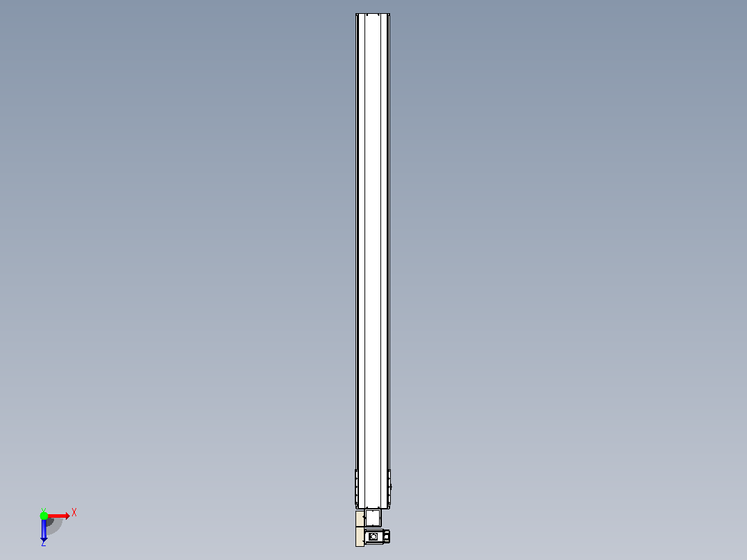 皮带直线轴半封闭可选导轨TPA-HNB-220D-176-L2850-ML-C-P1K-N3俯视图