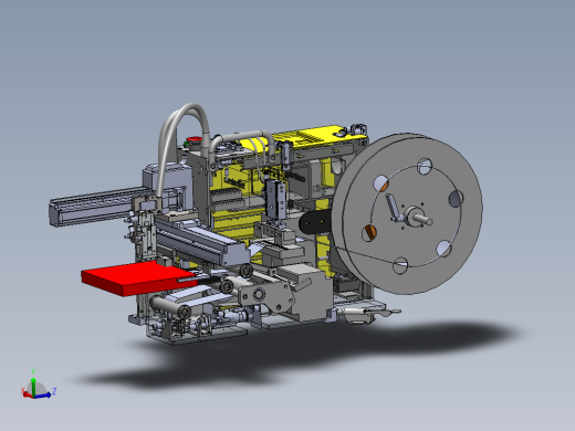 小怪兽贴标签剥离机构sw18可编辑