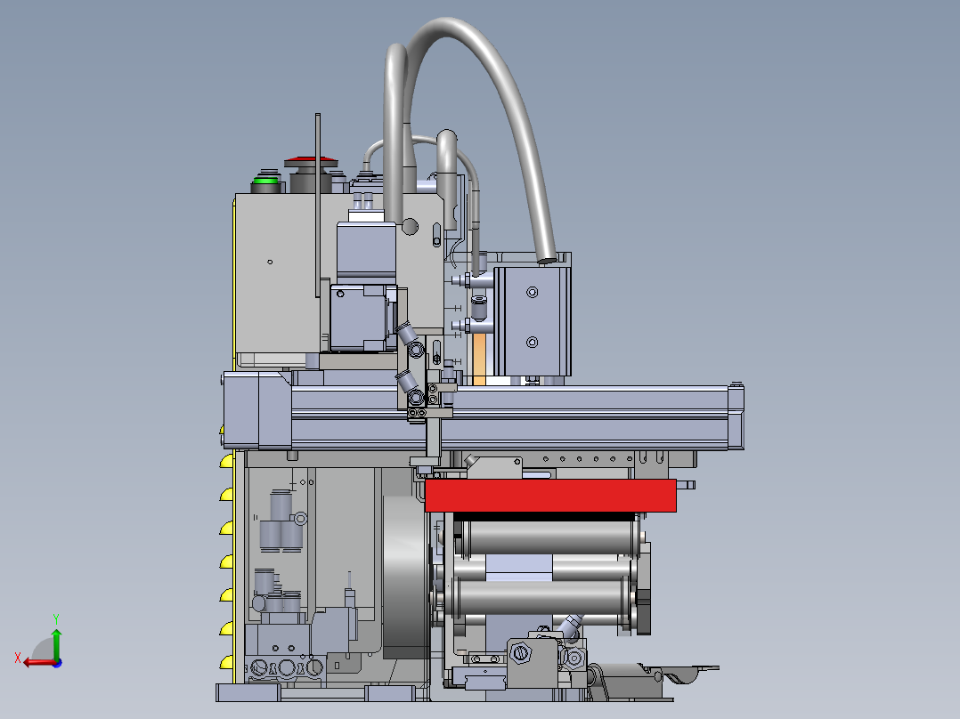 小怪兽贴标签剥离机构sw18可编辑后视图