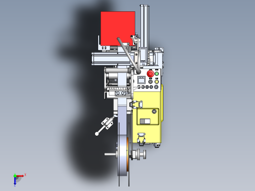 小怪兽贴标签剥离机构sw18可编辑俯视缩略图