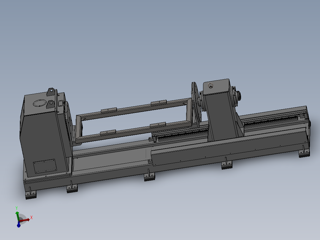 B3250-机器人单轴变位机主视图