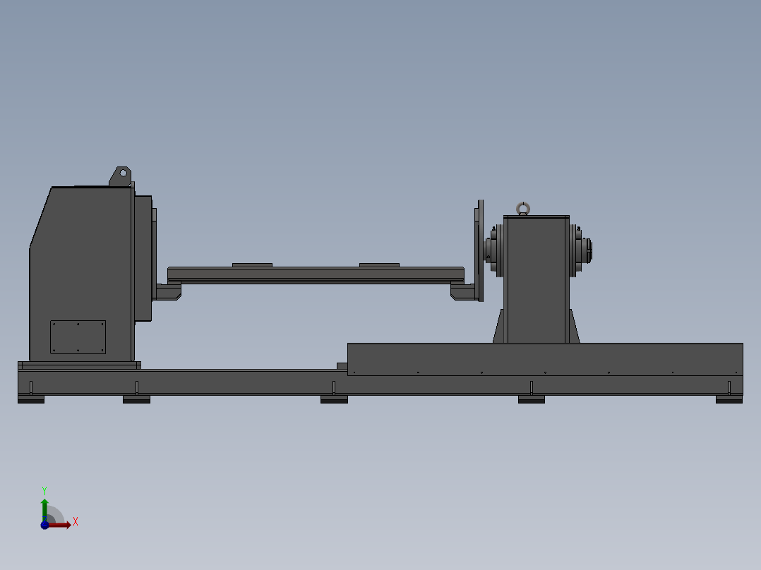 B3250-机器人单轴变位机前视图