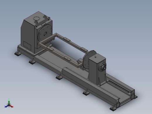 B3250-机器人单轴变位机正等轴测缩略图