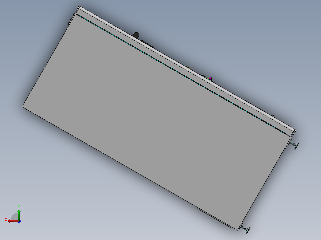 智能售货机3D模型后视图