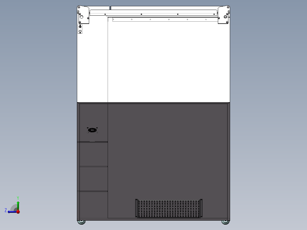 智能售货机3D模型右视图