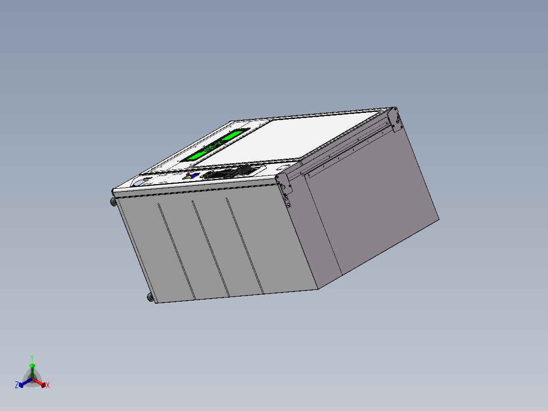 智能售货机3D模型正等轴测图