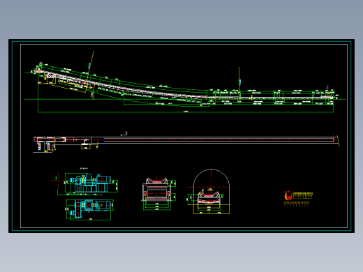 带宽1.8米的胶带机总图