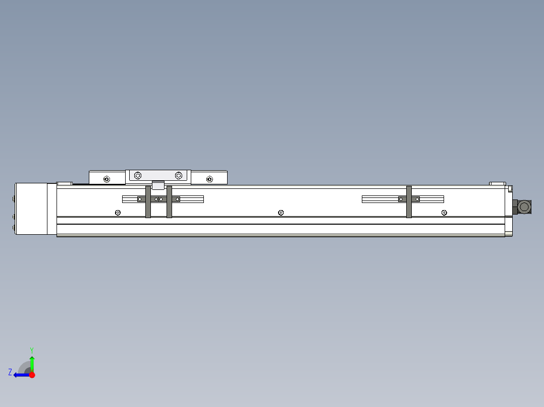 Toyo东佑达直线模组-ECH12-300-BR-200W右视图