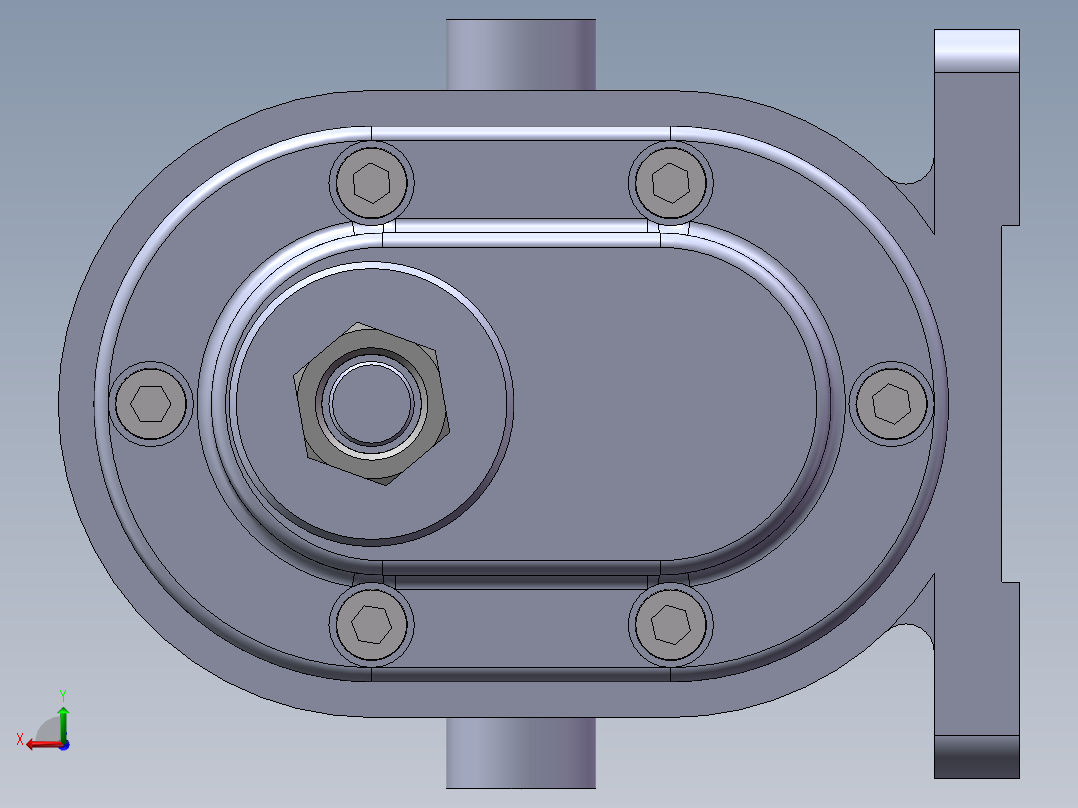 ZY21895 齿轮泵设计---后视图