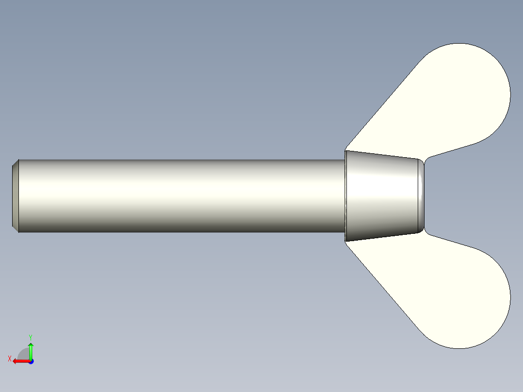 翼形螺丝-DIN_316_Wing_screws_11x1.5x50-25-14_45_2.5_25_12.stp后视图