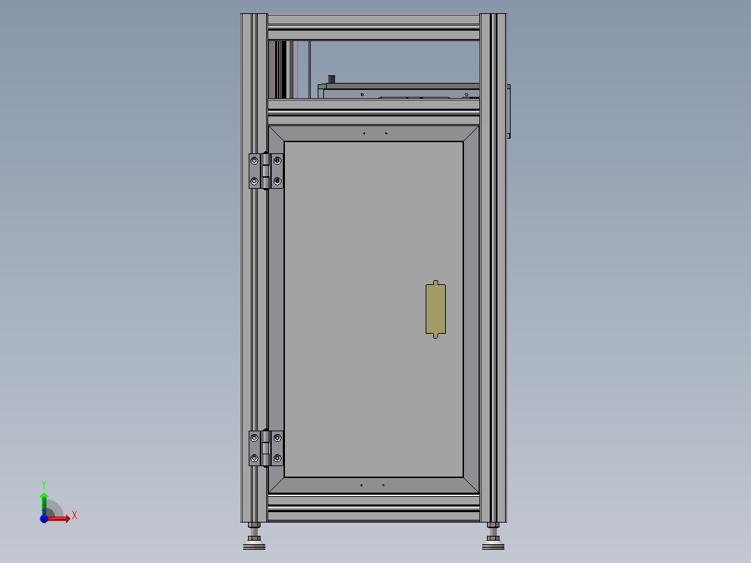 电动升降机升降输送装置机构设计 参考下发前视图