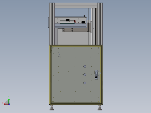 电动升降机升降输送装置机构设计 参考下发后视缩略图