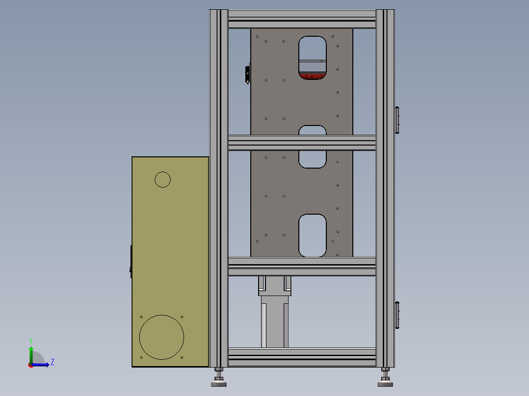 电动升降机升降输送装置机构设计 参考下发左视图