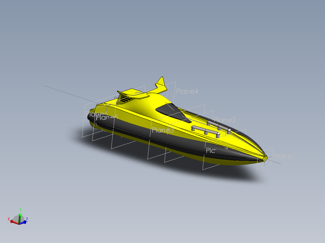 Gliser小游艇模型