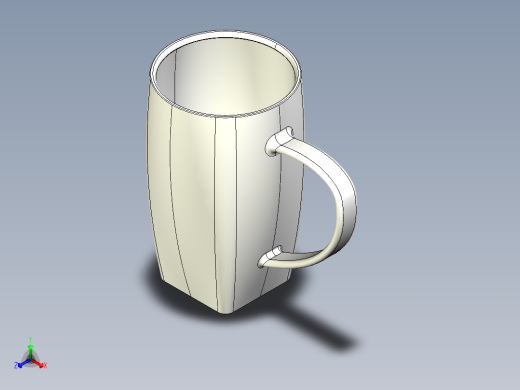 玻璃杯正等轴测缩略图